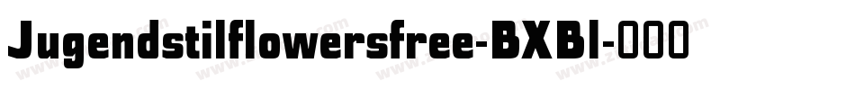 Jugendstilflowersfree-BXBl字体转换