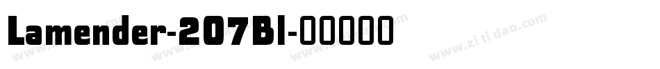 Lamender-2O7Bl字体转换