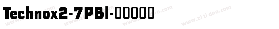 Technox2-7PBl字体转换
