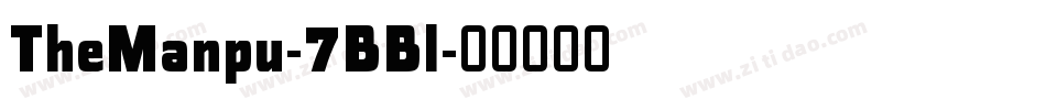 TheManpu-7BBl字体转换