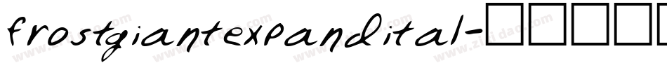 frostgiantexpandital字体转换