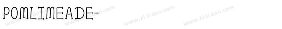 PomLimeade字体转换
