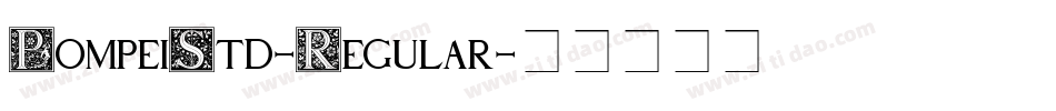 PompeiStd-Regular字体转换