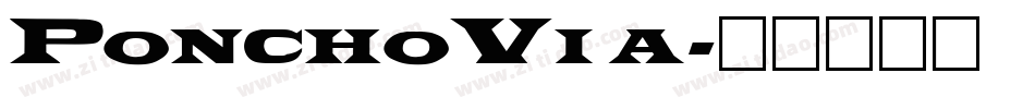 PonchoVia字体转换