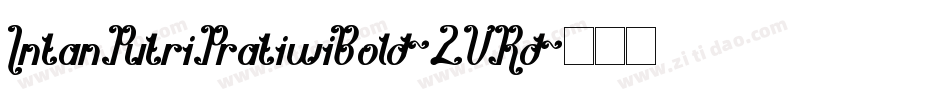 IntanPutriPratiwiBold-2VRd字体转换
