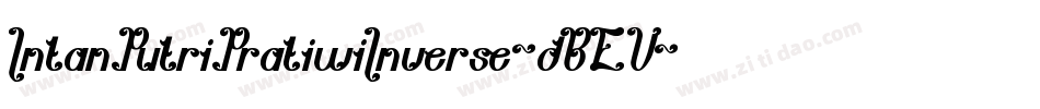 IntanPutriPratiwiInverse-dBEV字体转换