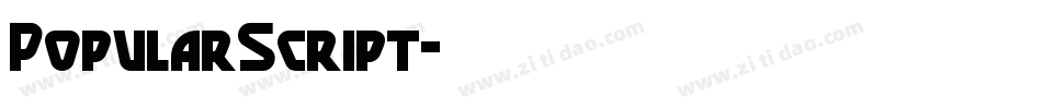 PopularScript字体转换
