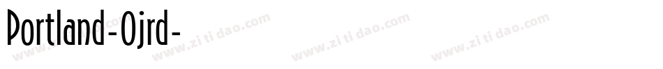 Portland-0jrd字体转换