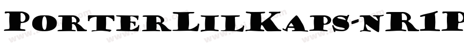PorterLilKaps-nR1P字体转换