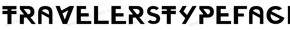 TravelersTypeface-Regular字体转换