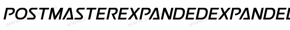 PostmasterExpandedExpanded-PeOd字体转换