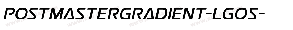 PostmasterGradient-LgO5字体转换