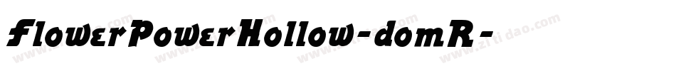 FlowerPowerHollow-domR字体转换