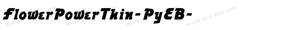 FlowerPowerThin-PyEB字体转换