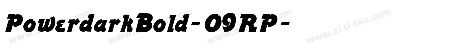 PowerdarkBold-O9RP字体转换