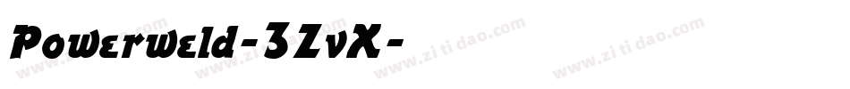 Powerweld-3ZvX字体转换