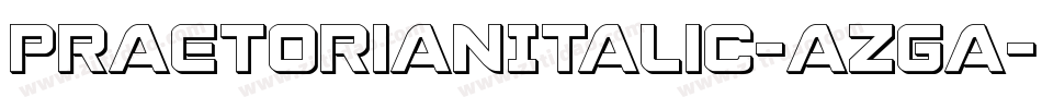 PraetorianItalic-azGa字体转换