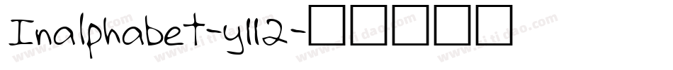 Inalphabet-y112字体转换