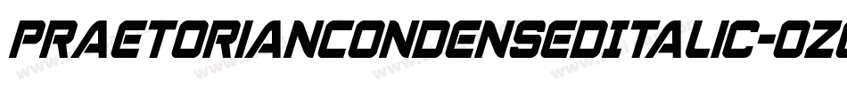 PraetorianCondensedItalic-ozGB字体转换