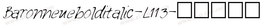 Baronneuebolditalic-L113字体转换