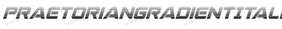 PraetorianGradientItalic-WEdV字体转换