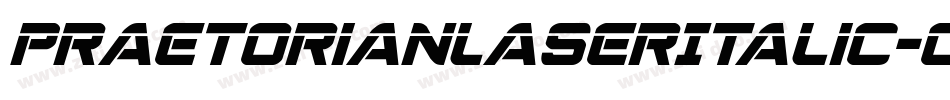 PraetorianLaserItalic-OXrO字体转换