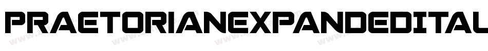PraetorianExpandedItalic-0eov字体转换