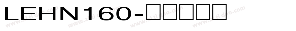LEHN160字体转换