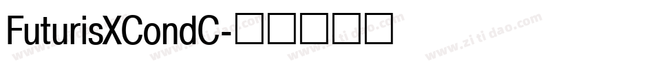 FuturisXCondC字体转换