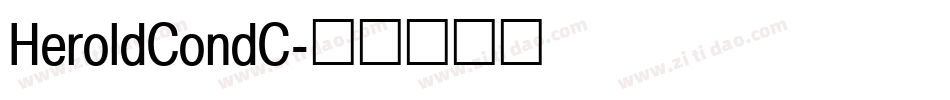 HeroldCondC字体转换
