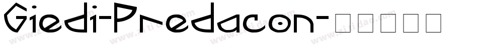 Giedi-Predacon字体转换