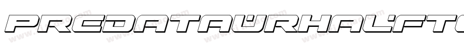 PredataurHalftoneItalic-AB3A字体转换