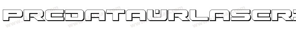 PredataurLaserItalic-J7jM字体转换