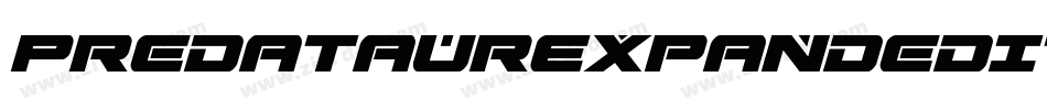 PredataurExpandedItalic-3Ed8字体转换