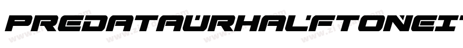 PredataurHalftoneItalic-AB3A字体转换