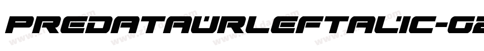 PredataurLeftalic-G2Vg字体转换