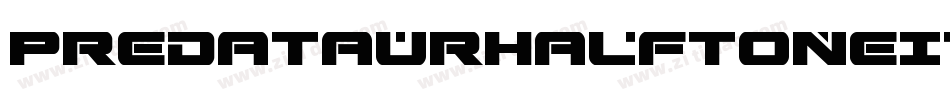 PredataurHalftoneItalic-AB3A字体转换
