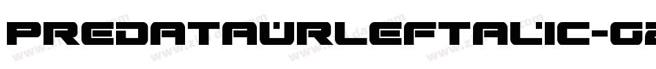 PredataurLeftalic-G2Vg字体转换