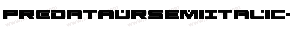 PredataurSemiItalic-jzx0字体转换