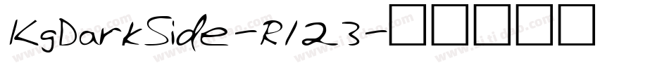 KgDarkSide-R123字体转换
