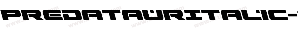PredataurItalic-qzG5字体转换