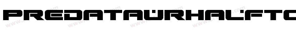 PredataurHalftoneItalic-AB3A字体转换