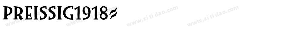 Preissig1918字体转换
