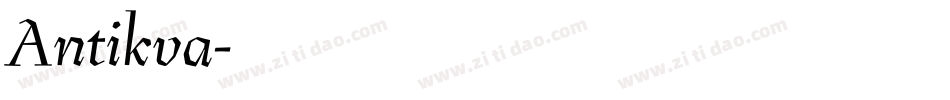 Antikva字体转换