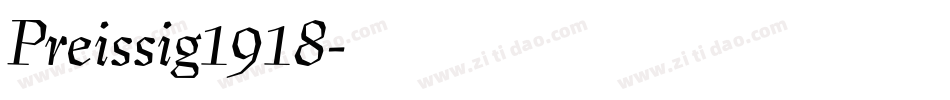 Preissig1918字体转换
