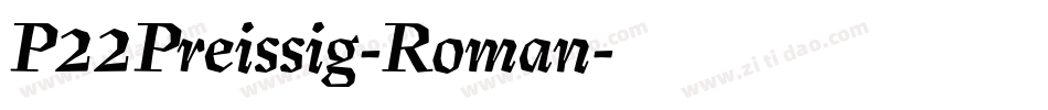 P22Preissig-Roman字体转换