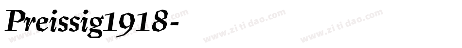 Preissig1918字体转换
