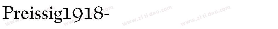 Preissig1918字体转换