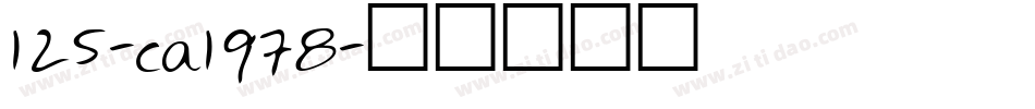 125-ca1978字体转换
