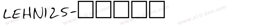 LEHN125字体转换